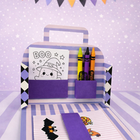 Coloring Activity Bag template