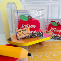 Personalized Apple Pencil Holder | Custom Teacher Desk Organizer & Teacher Gift