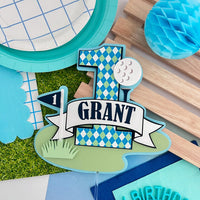Hole in One Cake Topper, Golf cake topper, Golf 1st birthday Party, golf one banner, golf par-tee, hole in one cake topper
