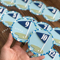 Hole in One Cake Topper, Golf cake topper, Golf 1st birthday Party, golf one banner, golf par-tee, hole in one cake topper