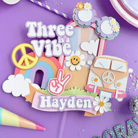 Five is a vibe cake topper (Any age)