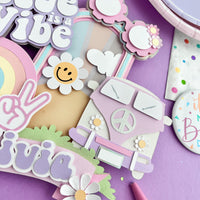 Five is a vibe cake topper (Any age)