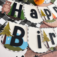 One Happy Camper cake topper