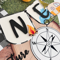 One Happy Camper cake topper