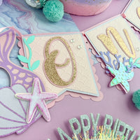 Mermaid high chair banner