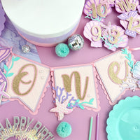 Mermaid high chair banner