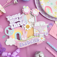 Young, wild, and three cake topper