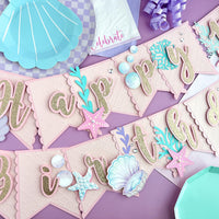 Mermaid high chair banner