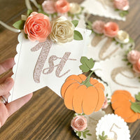 My little pumpkin party, fall pumpkin banner, pumpkin high chair banner, fall theme party, little pumpkin 1st birthday, one pumpkin-1