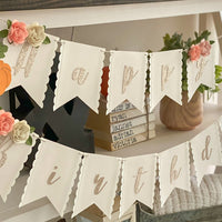 Pumpkin 1st birthday banner