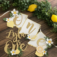 Lemonade high chair banner, lemonade party,lemonade first birthday high chair banner, lemon party,lemonade cake smash cake,lemon cake topper