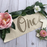 High chair garland, floral high chair banner, bohemian flower garland, highchair banner, bohemian party decor