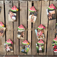 One in a melon first year clips, one in a melon Monthly photo banner, watermelon party, watermelon party decor, one in a melon party