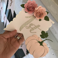 Pumpkin 1st birthday banner