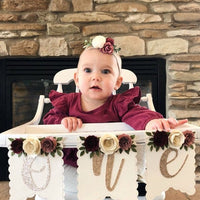 Fall birthday high chair banner, my little pumpkin theme, fall high chair banner, fall first birthday party