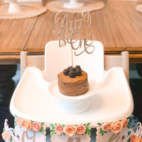 Swan high chair banner, princess party, 1st birthday party