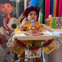 Coco inspired high chair banner | fiesta birthday party | fiesta party | fiesta high chair banner |