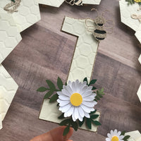 Bee theme cake topper, 1st birthday cake topper, bee birthday décor, cake smash topper, sunflower cake topper, daisy