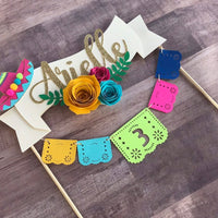 Fiesta cake topper, cinco de mayo decor, fiesta party, coco cake topper