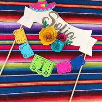 Fiesta cake topper, cinco de mayo decor, fiesta party, coco cake topper