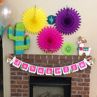 Llama happy birthday banner, llama banner, llama party décor, cactus party, CUSTOMIZE IT!