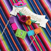 Fiesta cake topper, cinco de mayo decor, fiesta party, coco cake topper