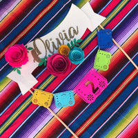 Fiesta cake topper, cinco de mayo decor, fiesta party, coco cake topper