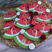 One in a melon first year clips, one in a melon Monthly photo banner, watermelon party, watermelon party decor, one in a melon party