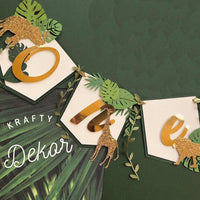 Safari high chair banner, safari 1st birthday, safari high chair banner, one high chair banner, safari birthday decor