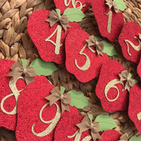 Apple monthly Garland | Apple Banner | Apple party decoration | Apples Decor |Apples garland | Fruit party decor | Apple of my eye party