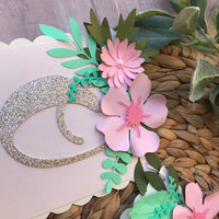 One high chair banner, tropical high chair banner, tropical theme birthday decor, smash cake banner, smash cake photo prop, luau first birth