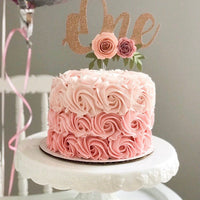 one cake topper, One Year Old Cake Topper, Floral Cake Topper, Glitter Cake Topper, Smash Cake , Girl Cake Topper,  cake smash cake topper-2