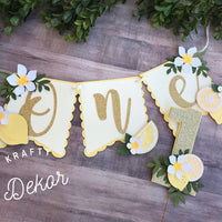 Lemonade high chair banner, lemonade party,lemonade first birthday high chair banner, lemon party,lemonade cake smash cake,lemon cake topper