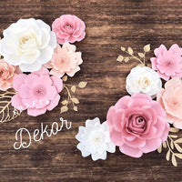 10 pc set nursery paper flowers, paper wall flowers, nursery flowers, paper blooms, nursery decor, CUSTOMIZE COLORS