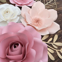 10 pc set nursery paper flowers, paper wall flowers, nursery flowers, paper blooms, nursery decor, CUSTOMIZE COLORS