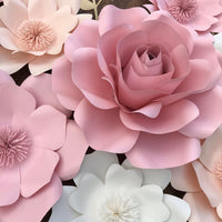 10 pc set nursery paper flowers, paper wall flowers, nursery flowers, paper blooms, nursery decor, CUSTOMIZE COLORS