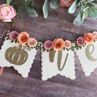 Pumpkin high chair banner, my little pumpkin theme, fall high chair banner, fall first birthday party