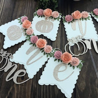 Pumpkin high chair banner, my little pumpkin theme, fall high chair banner, fall first birthday party