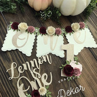 Fall birthday high chair banner, my little pumpkin theme, fall high chair banner, fall first birthday party