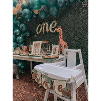 Safari high chair banner, safari 1st birthday, safari high chair banner, one high chair banner, safari birthday decor