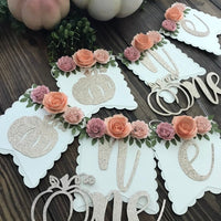 Pumpkin high chair banner, my little pumpkin theme, fall high chair banner, fall first birthday party-3