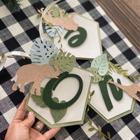 Jungle Safari high chair banner, safari 1st birthday, safari high chair banner, one high chair banner, safari birthday decor-1