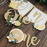 Lemonade high chair banner, lemonade party,lemonade first birthday high chair banner, lemon party,lemonade cake smash cake,lemon cake topper-2