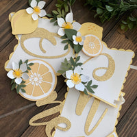 Lemonade high chair banner, lemonade party,lemonade first birthday high chair banner, lemon party,lemonade cake smash cake,lemon cake topper