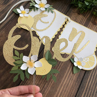 Lemonade high chair banner, lemonade party,lemonade first birthday high chair banner, lemon party,lemonade cake smash cake,lemon cake topper
