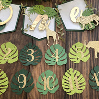 Safari cake topper, jungle safari 1st birthday, safari gold cake topper, wild one cake topper, jungle theme topper, safari birthday décor-1
