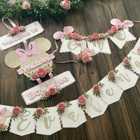 Door sign, banner, floral party decor, floral decor, party package