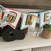 Party animals high chair banner, wild one birthday, wild one high chair banner, party animals banner, party animals birthday decor