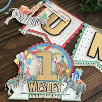 Party animals high chair banner, wild one birthday, wild one high chair banner, party animals banner, party animals birthday decor