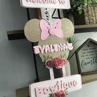 Door sign, banner, floral party decor, floral decor, party package